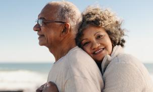 Couple on Beach - Wall of hope