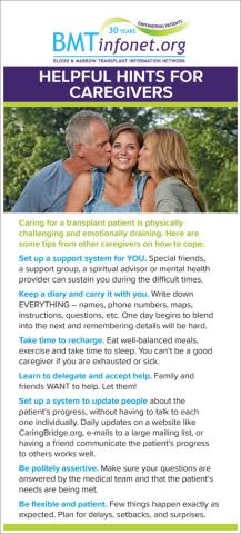 Helpful Hints for Caregivers